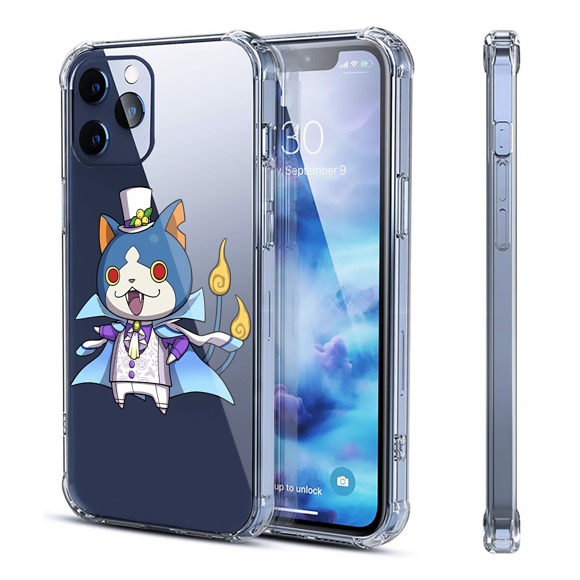 （画像用） 妖怪ウォッチ Yo-kai Watch 【iPhone 12シリーズ対応】透明スマホケース（クリアソフトケース）